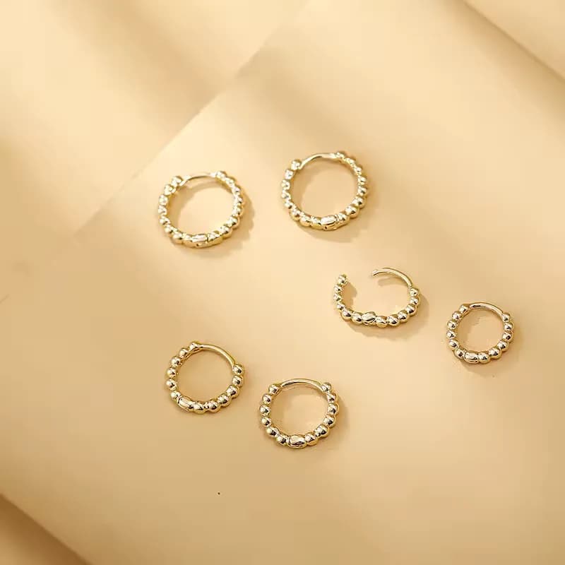 Argolas com pérolas minimalistas, douradas ou prateadas, LunaPearl