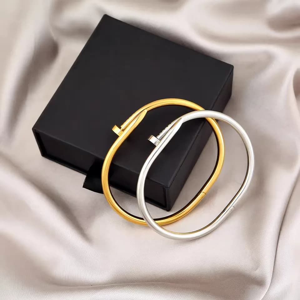 LuxeNail Minimalist Titanium Steel Bracelet