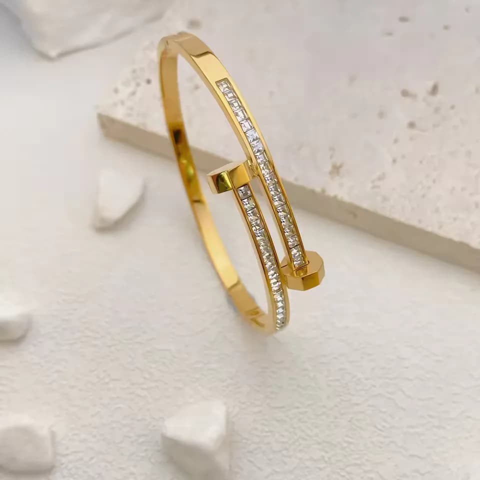 Eterna Knot Stainless Steel Charm Bracelet