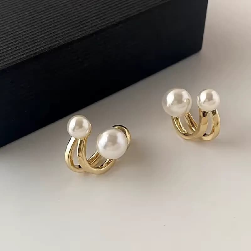 Orecchini con perle barocche stile vintage Pearla