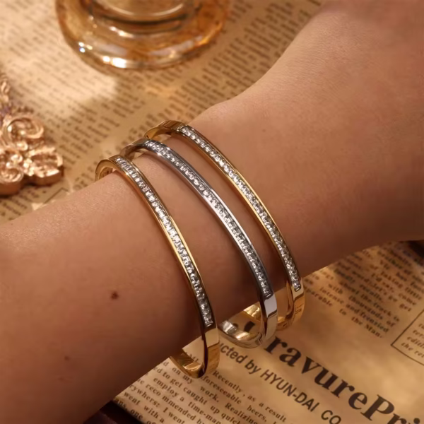 minimalist titanium steel bracelet