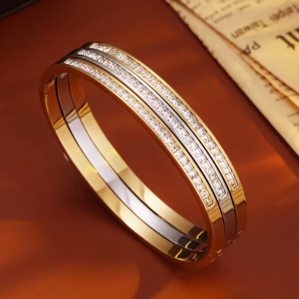 LuxeNail Minimalist Titanium Steel Bracelet - Image 2