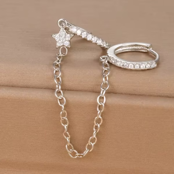 StellaChain Star Drop Earrings - Image 5