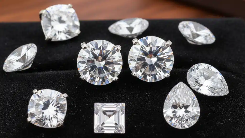 Cubic Zirconia Studs