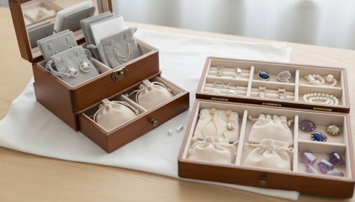 Organization Systems by Material for Jewelry