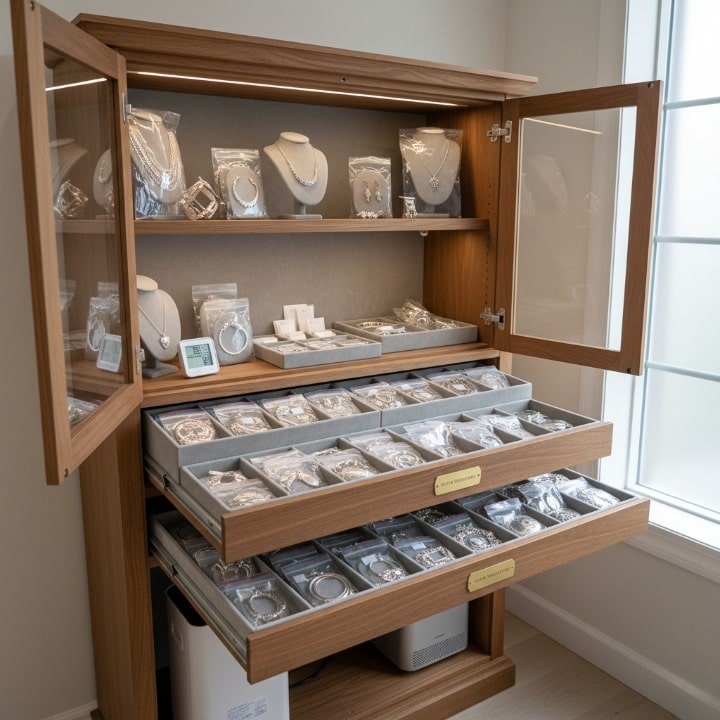 Tarnish Prevention Setup for jewelry